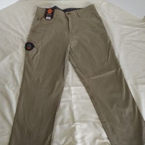 Men's Tan Work Pants by Weatherproof Straight Leg Size 34x32